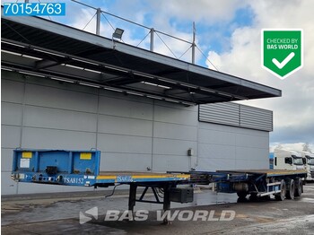 EKW TSA8152 3 axles 2x Ausziehbar Bis 21.50m 3x Lenkachse - Dropside/ Flatbed semi-trailer