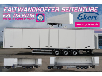 EKERI !T3-A /  SEITLICHE TÜREN /FALTWAND 2700mm  - Closed box semi-trailer: picture 1