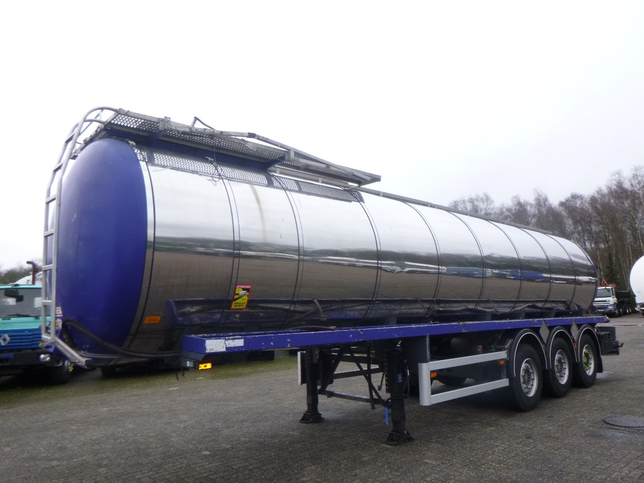 EKW Heavy oil tank inox 32.6 m3 / 1 comp - Tank semi-trailer: picture 1