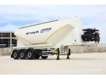 New Tank semi-trailer for transportation of cement EMIRSAN 2022 W Type Cement Tanker Trailer from Factory: picture 1
