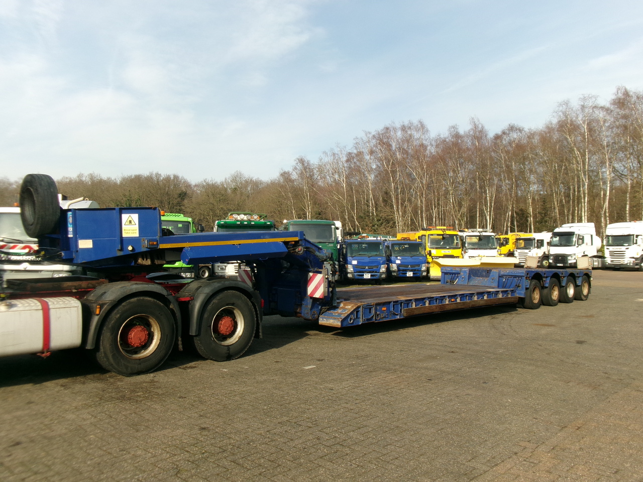 Faymonville 4-axle lowbed trailer 110t STBZ-4VA - Low loader semi-trailer: picture 1