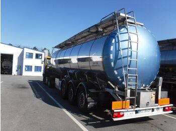 Tank semi-trailer for transportation of food Feldbinder 1-Kammer Lebensmittelauflieger 34.000l: picture 1