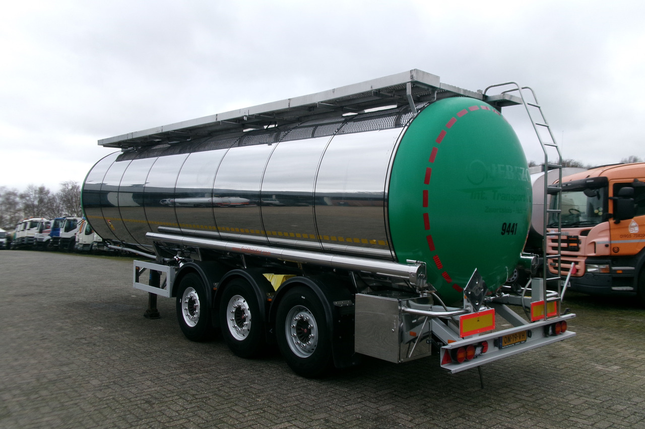 Feldbinder Chemical (non ADR) tank inox 34 m3 / 1 comp - Tank semi-trailer: picture 3