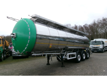 Feldbinder Chemical (non ADR) tank inox 34 m3 / 1 comp - Tank semi-trailer: picture 1
