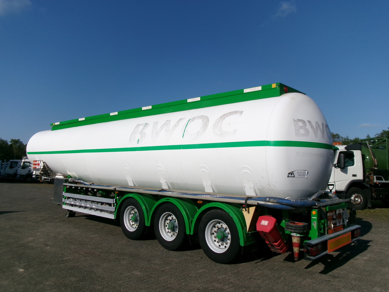 Feldbinder Fuel tank alu 42 m3 / / 6 comp + pump - Tank semi-trailer: picture 3