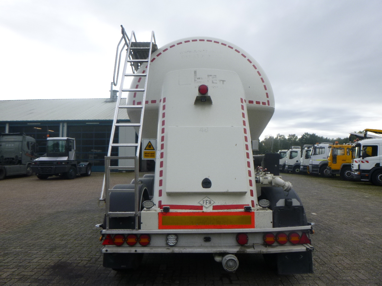 Feldbinder Powder tank alu 40 m3 / 1 comp - Tank semi-trailer: picture 5