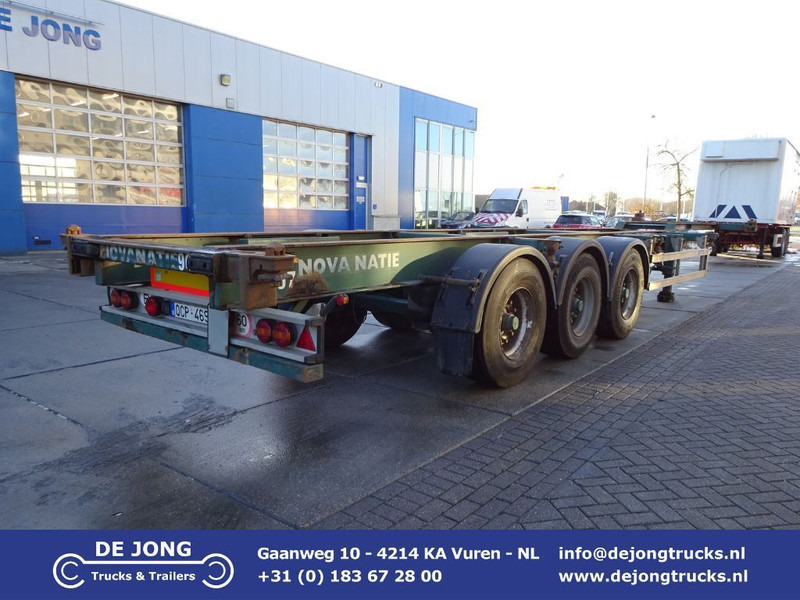Flandria 40 FT Container Chassis / BPW + Disc / Lift Axle - Container transporter/ Swap body semi-trailer: picture 1