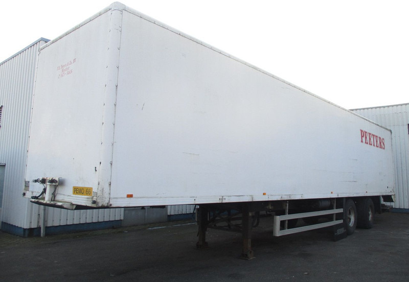 Floor FLO 12 202A , 2 BPW Axle , Drum Brakes , Air Suspension - Closed box semi-trailer: picture 1