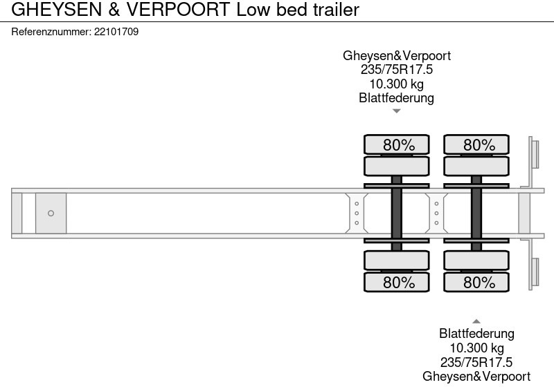 Low loader semi-trailer GHEYSEN & VERPOORT Low bed trailer: picture 10