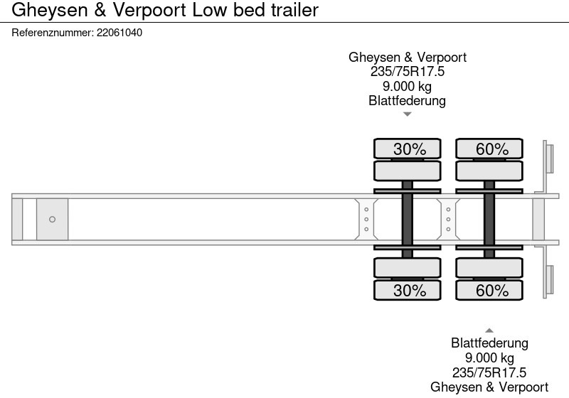 Low loader semi-trailer GHEYSEN & VERPOORT Low bed trailer: picture 14