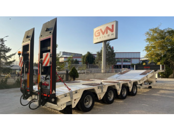 GVN Trailer 4 Axle Hydraulic Platform Lowbed - Low loader semi-trailer: picture 1