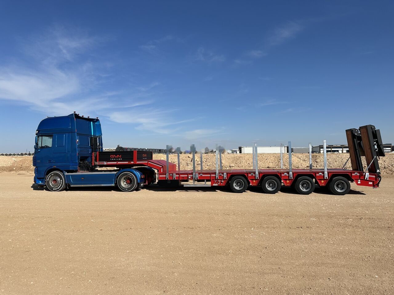 GVN Trailer IN STOCK! 4 AXLE EXTENDED LOWBED - Low loader semi-trailer: picture 2