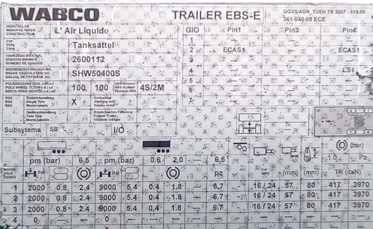 Tank semi-trailer Gas cryogenic for nitrogen, argon, oxygen: picture 8