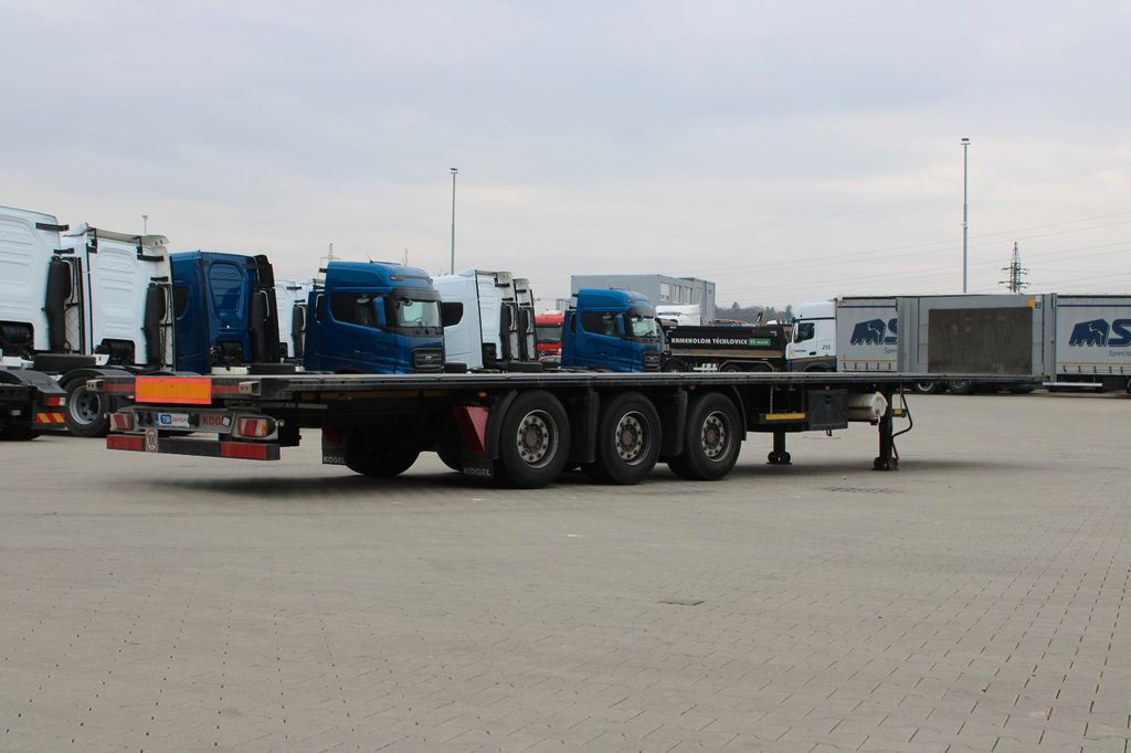 Kögel SF24, LOWDECK,AXLES SAF,LIFTI AXLE,FOR CONTAINER  - Dropside/ Flatbed semi-trailer: picture 3