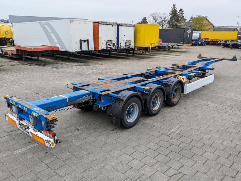 Krone SD 27 3-Assen BPW - Achterschuiver - Trommelremmen - 5550kg - Alle Aansluitingen - 10/2024APK (O1781) - Container transporter/ Swap body semi-trailer: picture 1