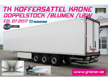 Krone SD 27/DOPPELSTOCK /BLUMEN LBW 2000 kg SLXi 300  - Refrigerator semi-trailer: picture 1