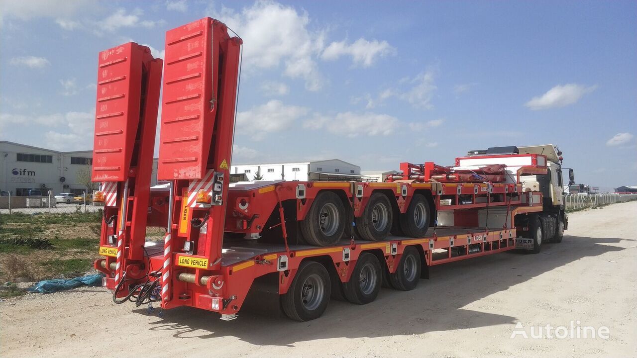 New Low loader semi-trailer for transportation of heavy machinery LIDER 2024  READY IN STOCK 50 TONS CAPACITY LOWBED: picture 13