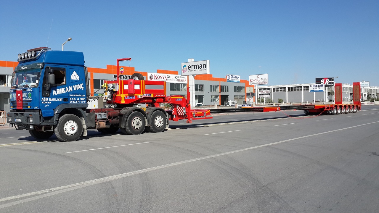 LIDER 2024 YEAR NEW MODELS containeer flatbes semi TRAILER FOR SALE - Low loader semi-trailer: picture 2