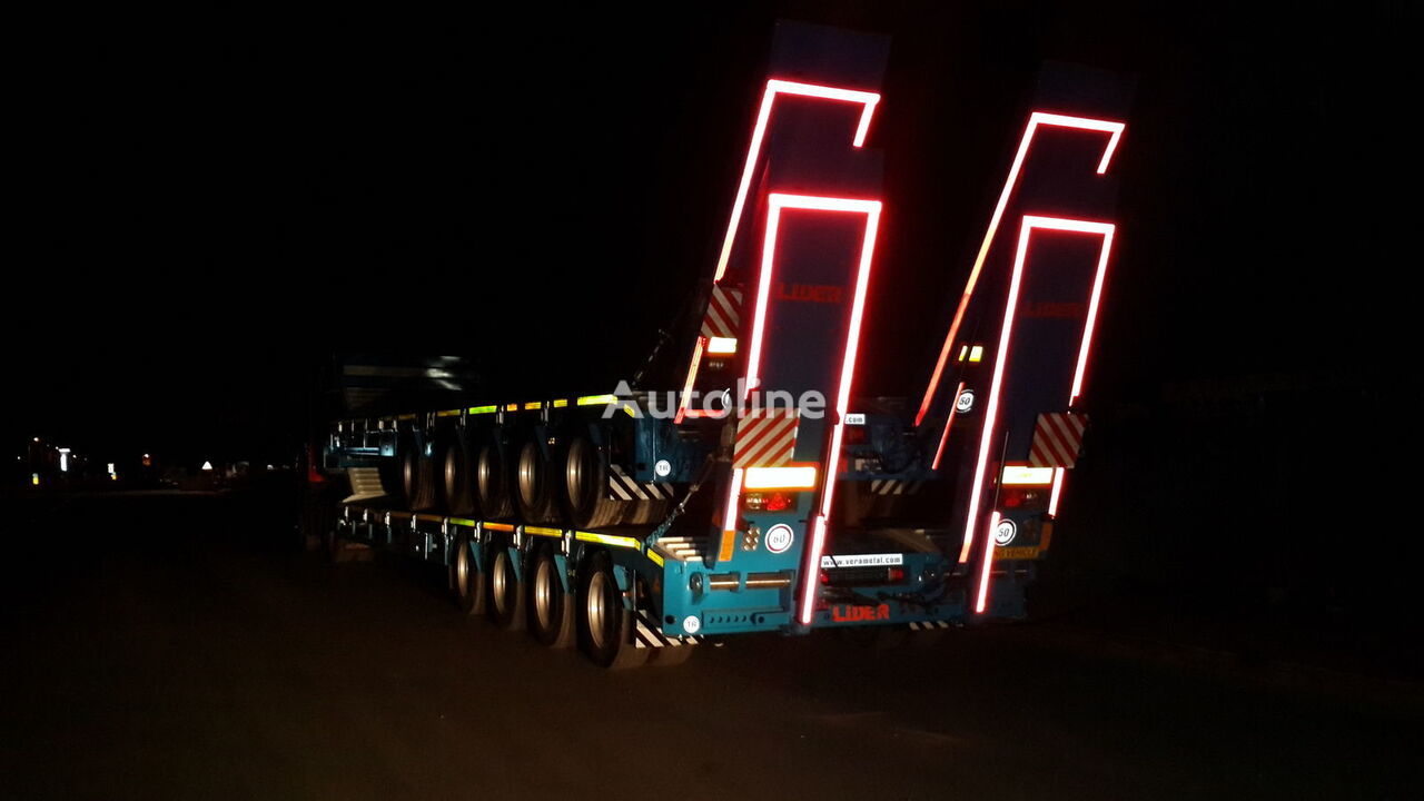 New Low loader semi-trailer for transportation of heavy machinery LIDER 2024  model new directly from manufacturer company available stock: picture 6