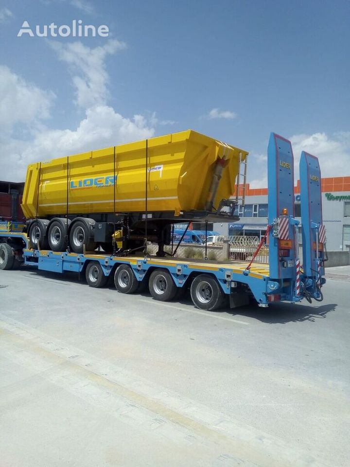 New Low loader semi-trailer for transportation of heavy machinery LIDER 2024  model new directly from manufacturer company available stock: picture 12