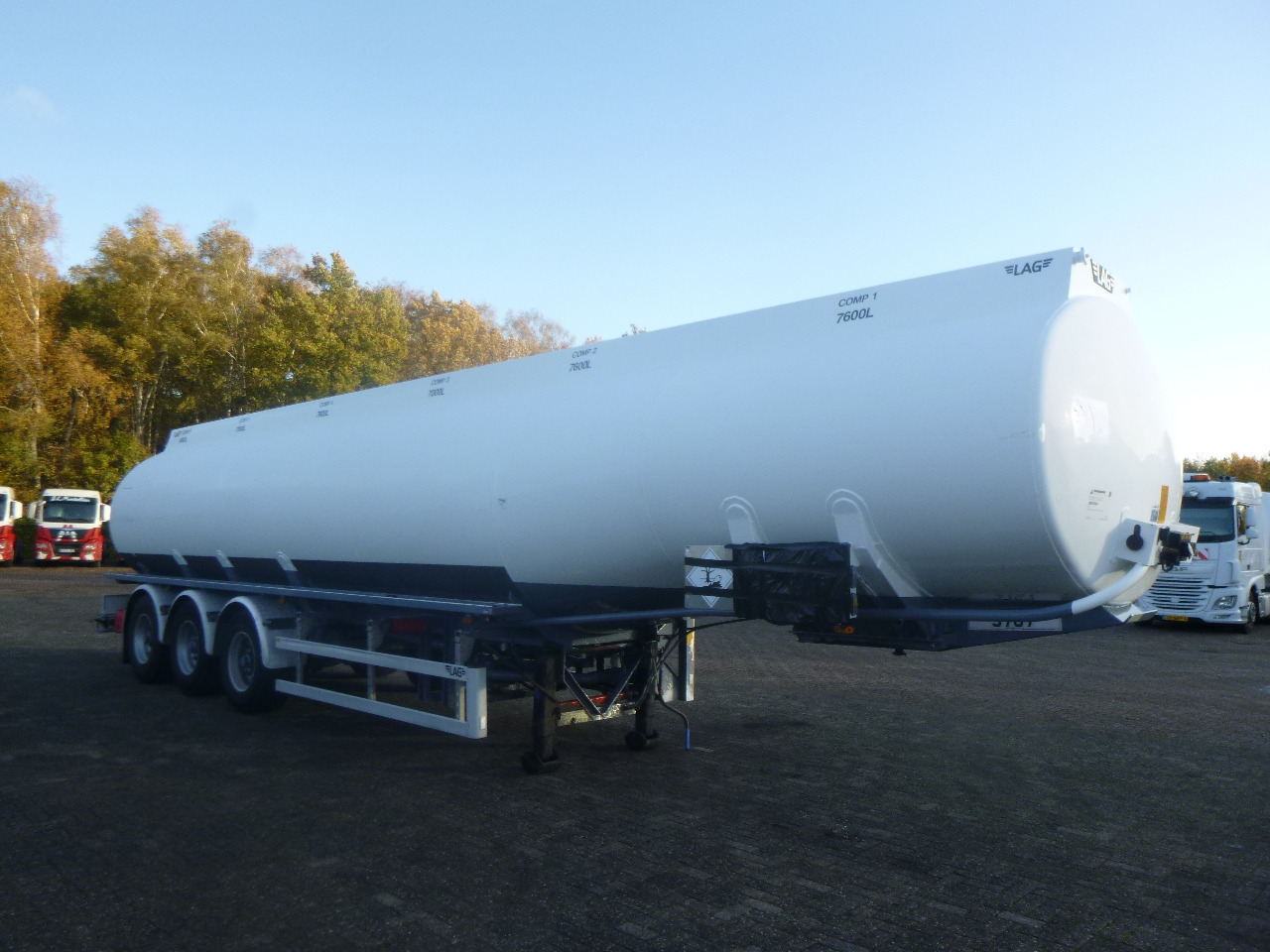 L.A.G. Fuel tank alu 44.4 m3 / 6 comp + pump - Tank semi-trailer: picture 2