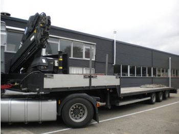 mist Gek hoek Low loader semi-trailer Burg BPO 12-27 SEMI + HIAB 20 TON/METER KRAAN MET  RADIOGRAFISCHE BESTURING from Netherlands for sale - ID: 862368