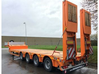 Low loader semi-trailer Faymonville Tieflader mit rampen