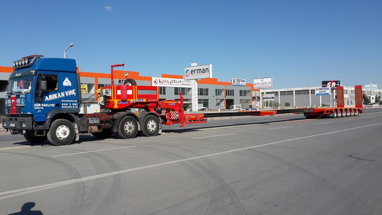 Low loader semi-trailer LIDER 2022 YEAR NEW MODELS containeer flatbes semi TRAILER FOR SALE: picture 6