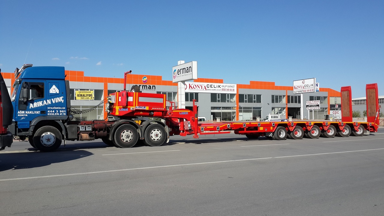 Low loader semi-trailer LIDER 2022 YEAR NEW MODELS containeer flatbes semi TRAILER FOR SALE: picture 7