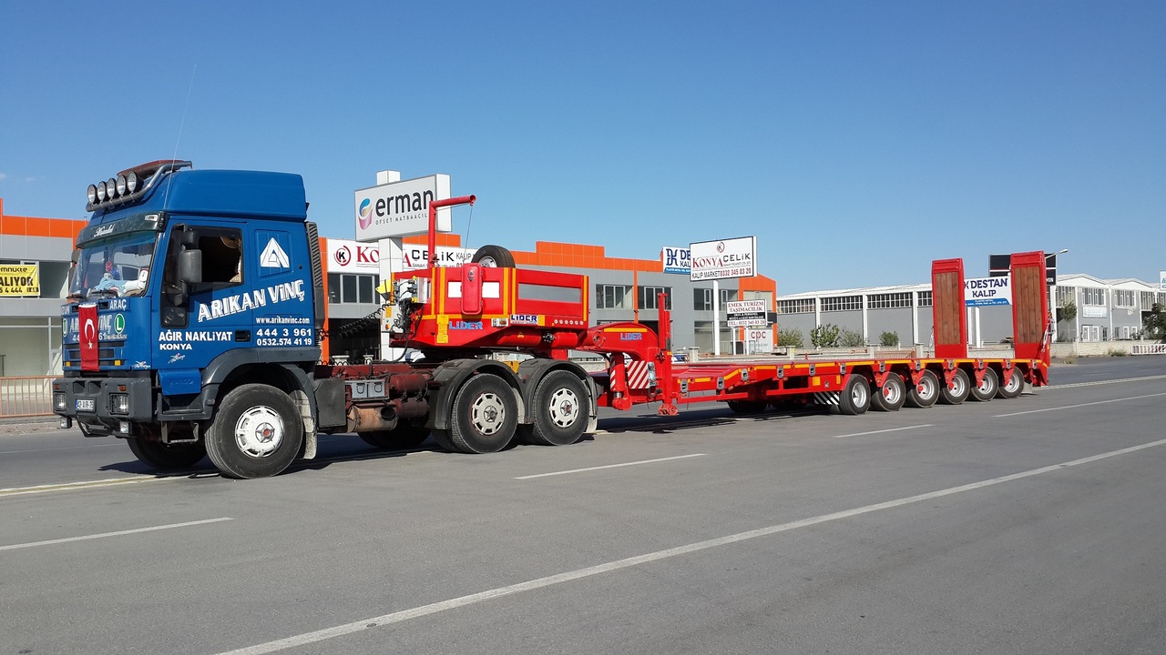 Low loader semi-trailer LIDER 2022 YEAR NEW MODELS containeer flatbes semi TRAILER FOR SALE: picture 11