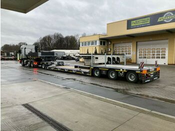 Meusburger 1+3-Achs-Tiefbett-Kombination mit Halbachsen  - low loader semi-trailer