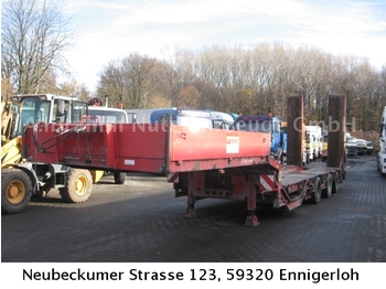 Müller-Mitteltal TS3 3 achsen hydraulische Rampen TÜV/ SP  - Low loader semi-trailer