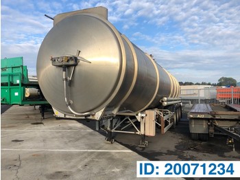 Tank semi-trailer for transportation of fuel Magyar Stainless steel tank trailer: picture 1