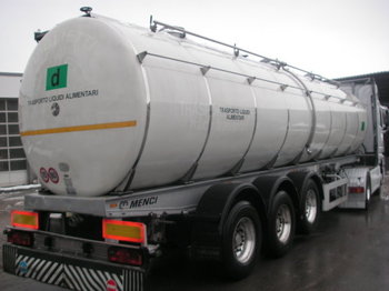 Tank semi-trailer for transportation of milk Menci Santi 3 Kammer Isoliert 31.000L: picture 1