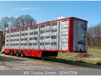 Menke-Janzen 4 Stock Vollalu Typ 2 Lenkachse  - Livestock semi-trailer: picture 1