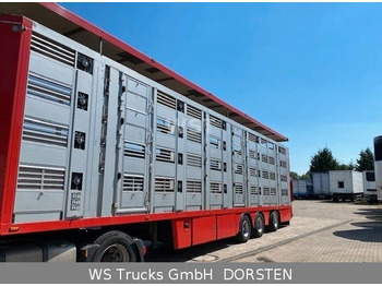 Menke-Janzen 4 Stock Vollalu Typ 2 Lenkachse  - Livestock semi-trailer: picture 1