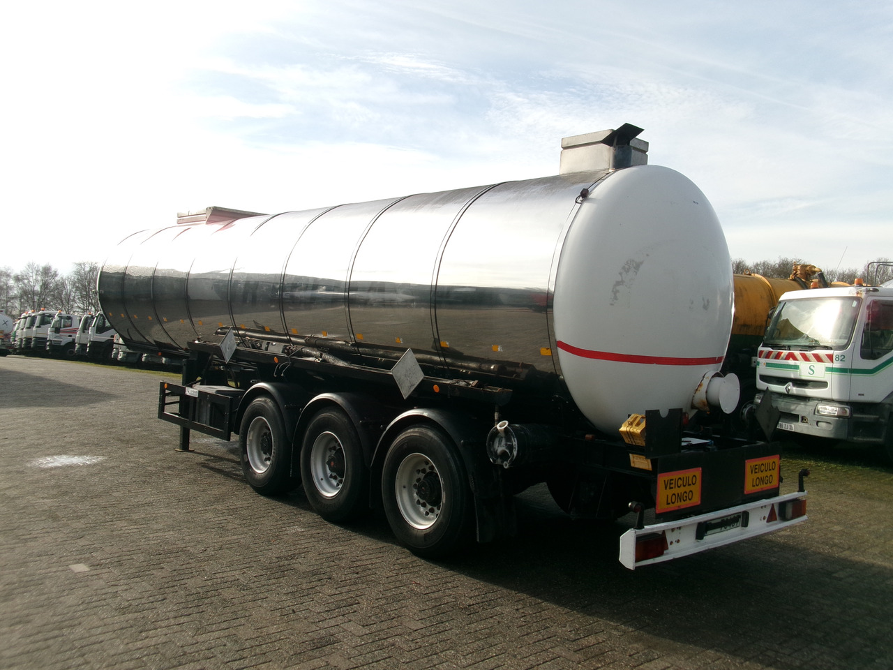 Metalovouga Bitumen / heavy oil tank inox 29 m3 / 1 comp - Tank semi-trailer: picture 3