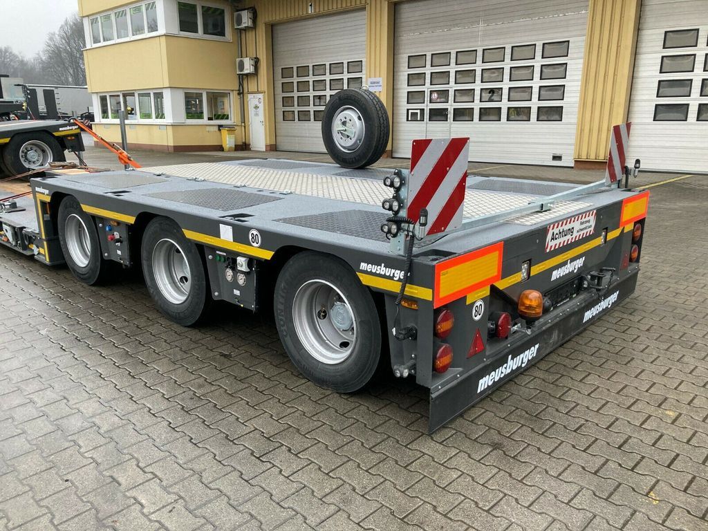 New Low loader semi-trailer Meusburger 1+3-Achs-Tiefbett-Kombination mit Halbachsen: picture 3