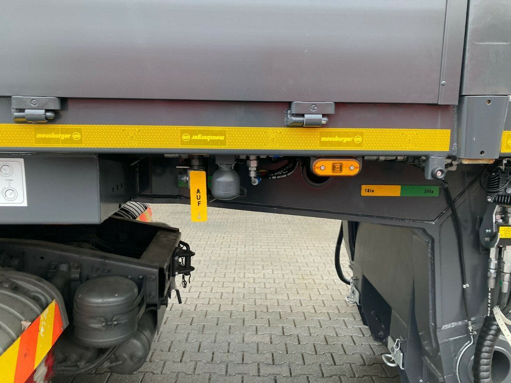 New Low loader semi-trailer Meusburger 1+3-Achs-Tiefbett-Kombination mit Halbachsen: picture 7