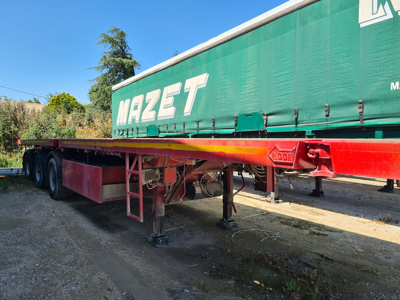 NOOTEBOOM plateau extensible - Dropside/ Flatbed semi-trailer: picture 1