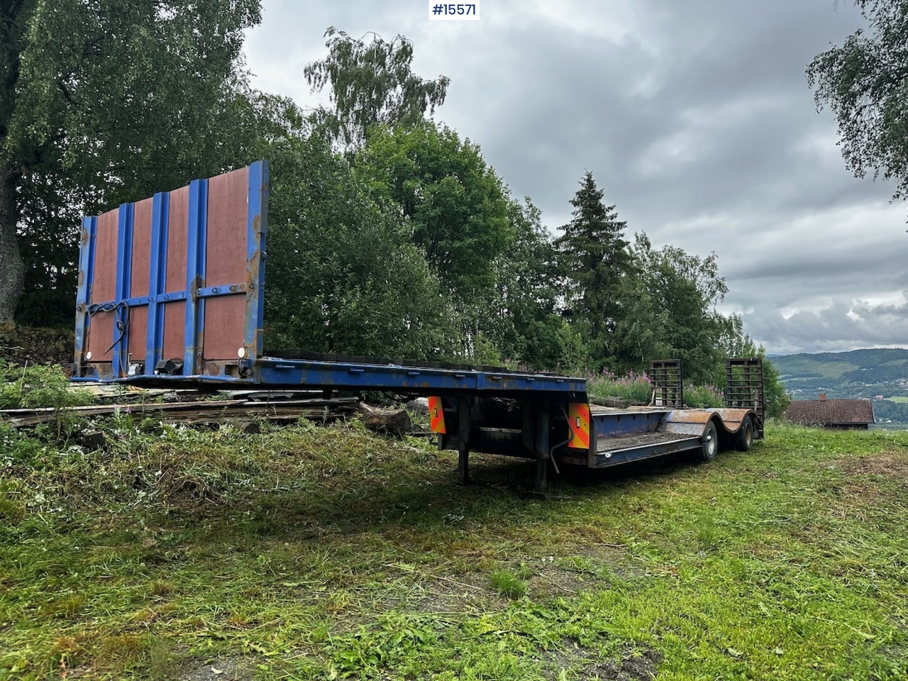 Narko 2 akslet Brønnhenger - Low loader semi-trailer: picture 1