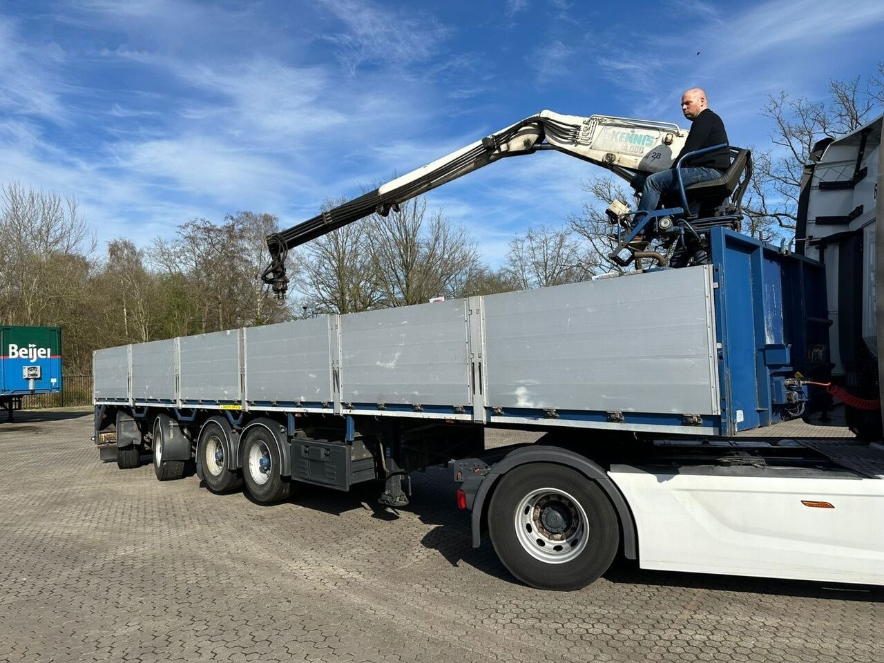 Pacton TTD454 NL Trailer 2X liftaxle 2x steeraxle BPW | Kennis 14000 cr - Dropside/ Flatbed semi-trailer: picture 2