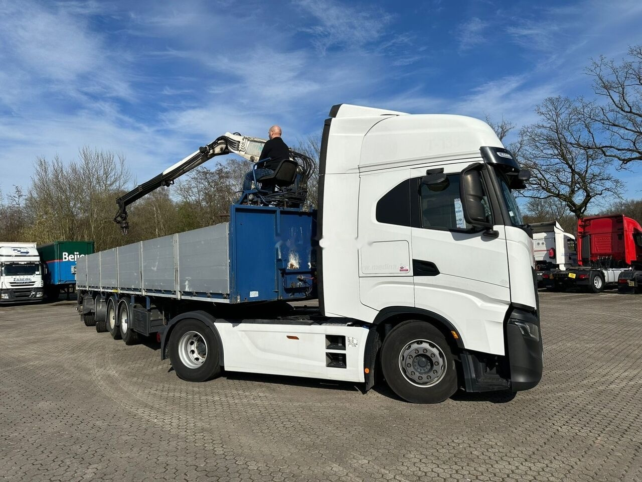 Pacton TTD454 NL Trailer 2X liftaxle 2x steeraxle BPW | Kennis 14000 cr - Dropside/ Flatbed semi-trailer: picture 3