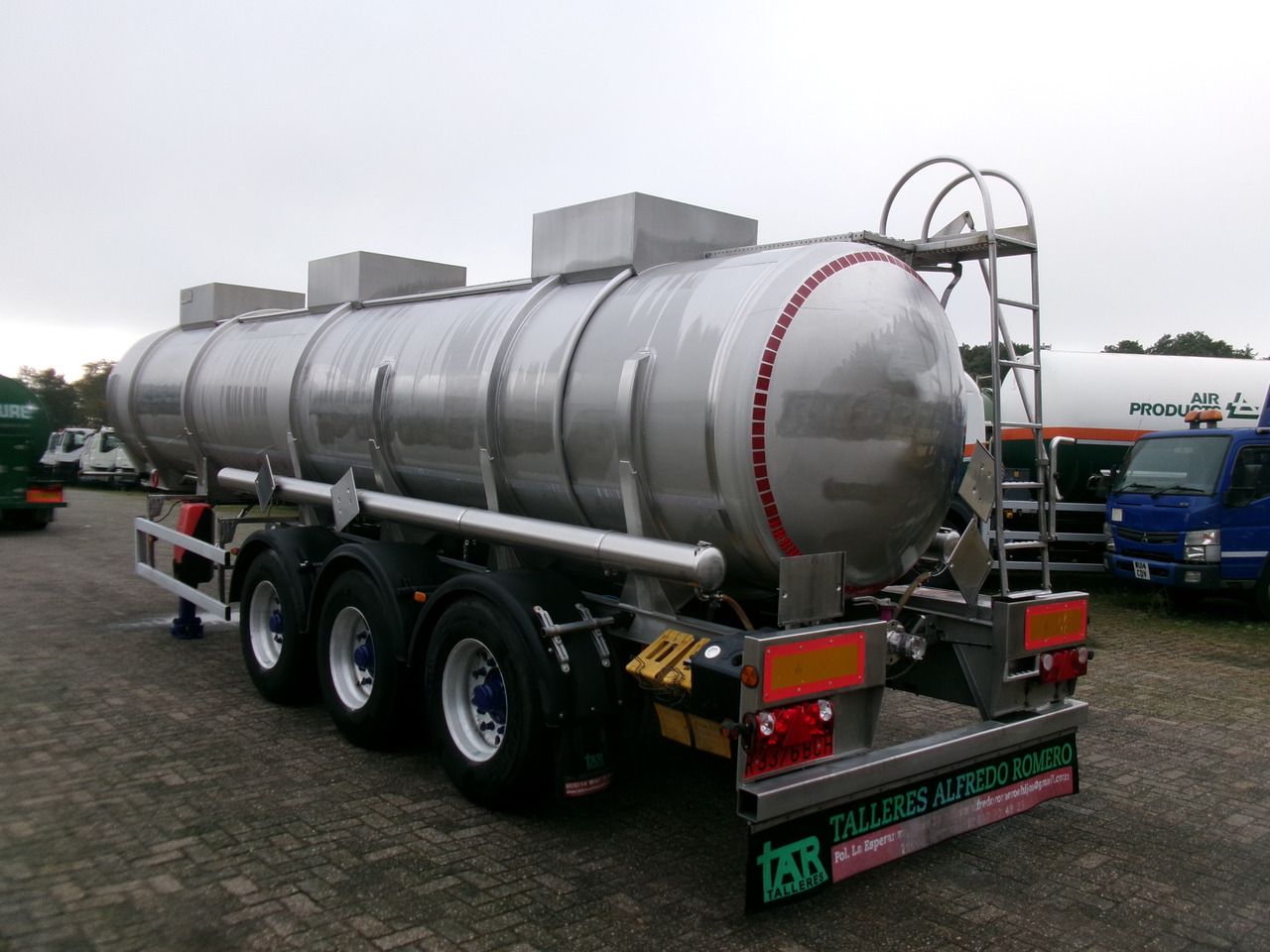 Parcisa Chemical tank inox L4BH 21.2 m3 / 1 comp + pump / ADR 24/02/24 - Tank semi-trailer: picture 3