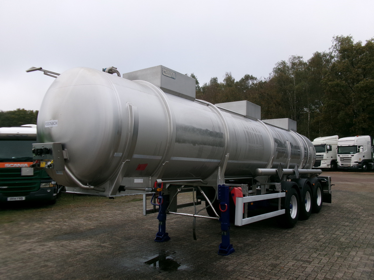 Parcisa Chemical tank inox L4BH 21.2 m3 / 1 comp + pump / ADR 24/02/24 - Tank semi-trailer: picture 1