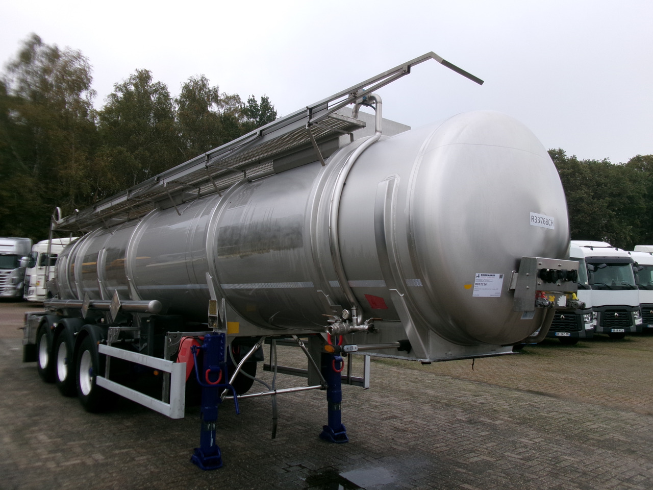 Parcisa Chemical tank inox L4BH 21.2 m3 / 1 comp + pump / ADR 24/02/24 - Tank semi-trailer: picture 2