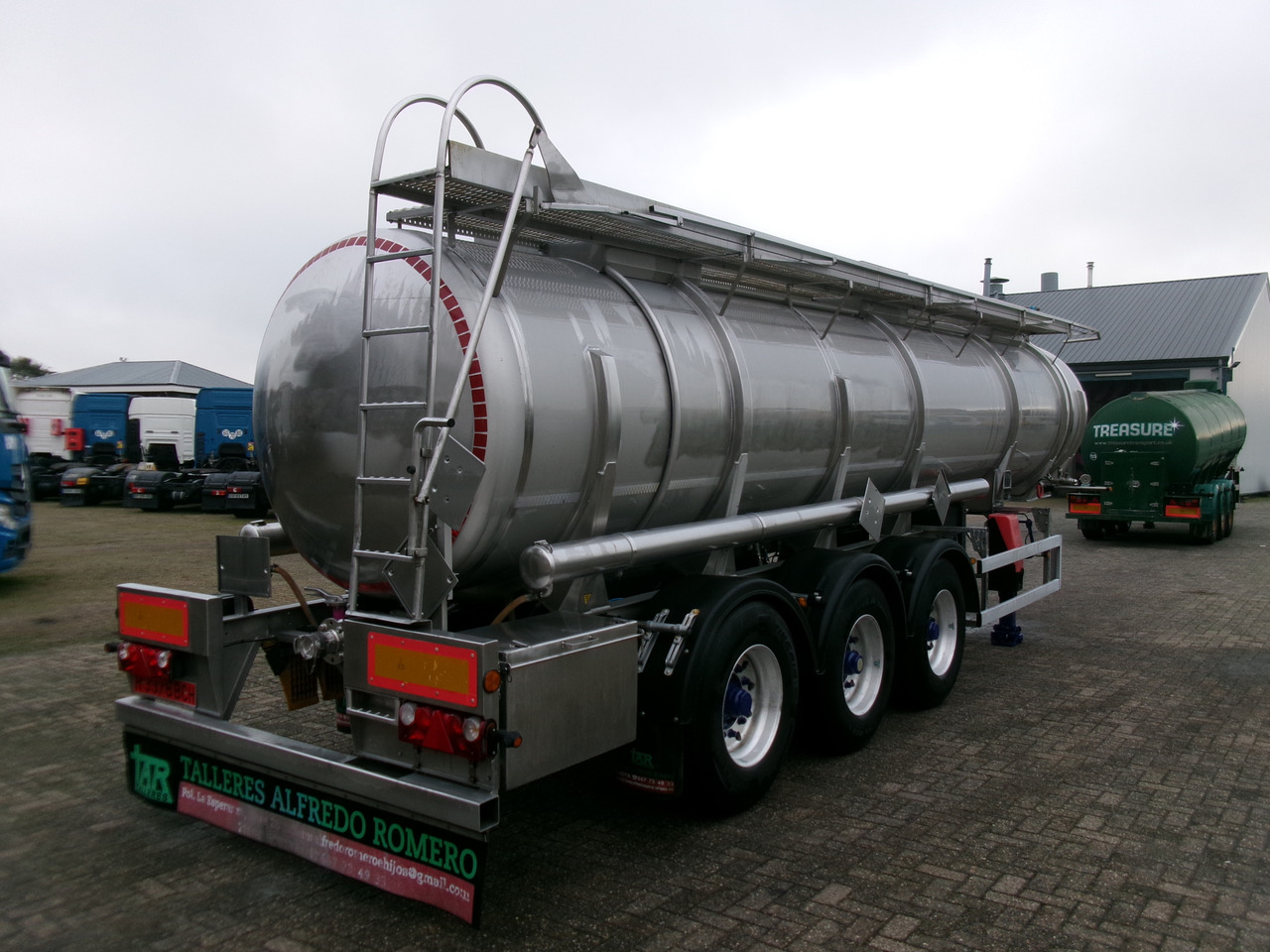 Parcisa Chemical tank inox L4BH 21.2 m3 / 1 comp + pump / ADR 24/02/24 - Tank semi-trailer: picture 4