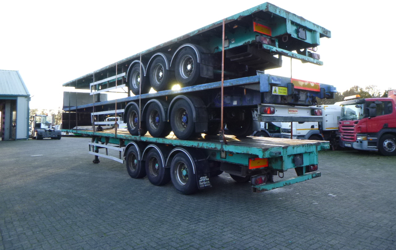 SDC Stack - 3 x platform trailer 13.6 m / 39 t - Dropside/ Flatbed semi-trailer: picture 4