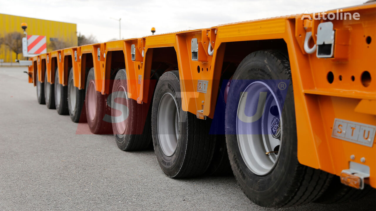 STU 8 AXLE LOWBED- HYDRAULIC STEERING AXLES / 8 ESSİEUX SURBAISSES-E - Low loader semi-trailer: picture 2