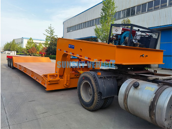 New Low loader semi-trailer for transportation of heavy machinery SUNSKY 3 Axle 70 Tons detachable gooseneck lowbed trailer: picture 3